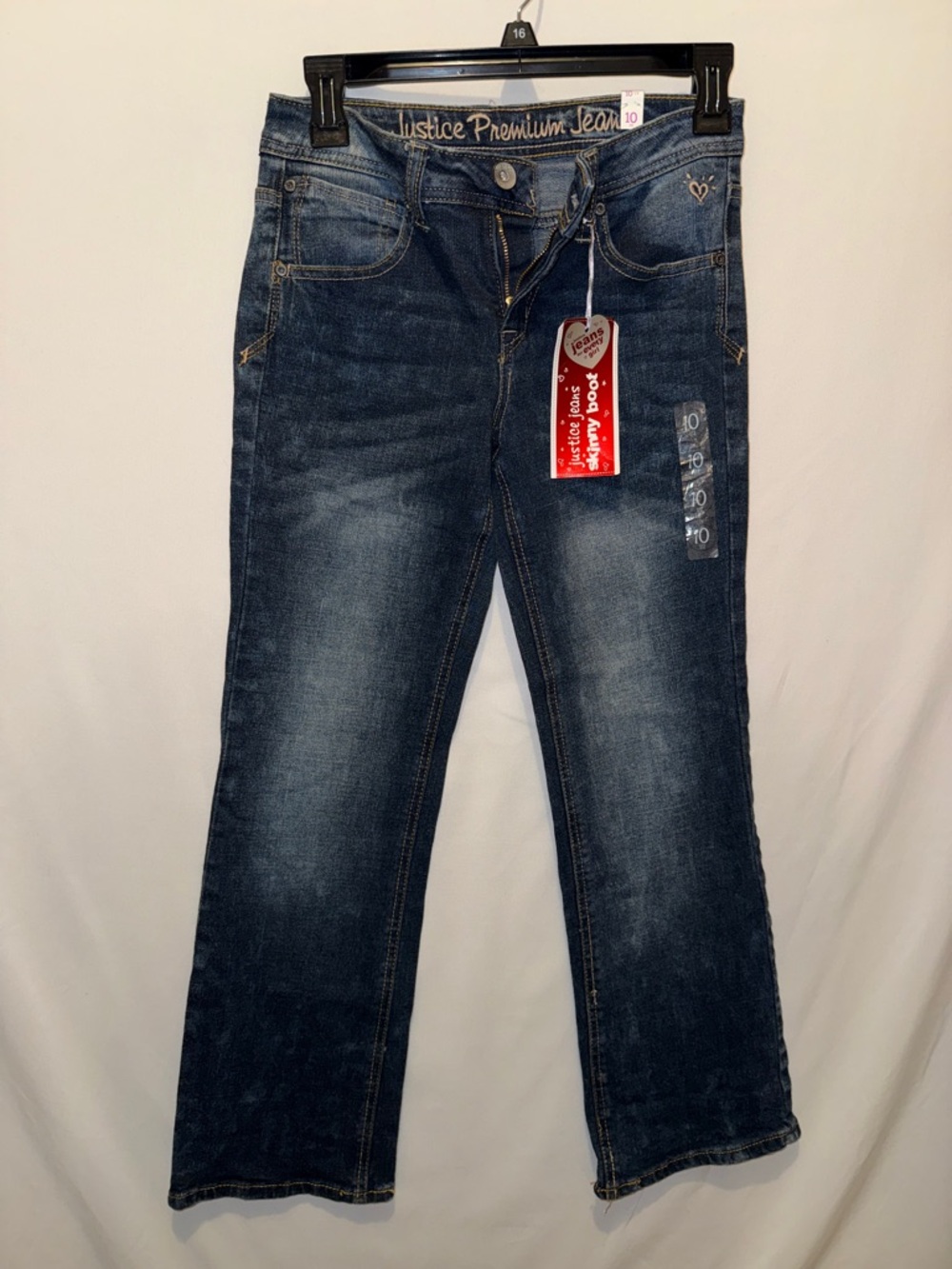 Justice Premium Jeans - Dark Blue Girls 101/2 jeans
